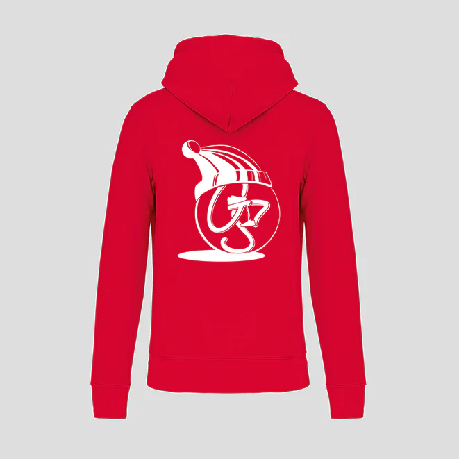 Sweat à capuche Christmas Rouge – Image 3