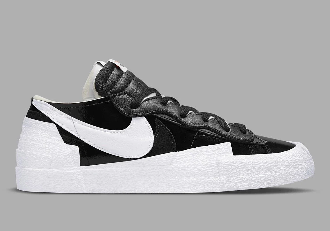 Nike Blazer Low Sacai Black Patent Leather – Image 2