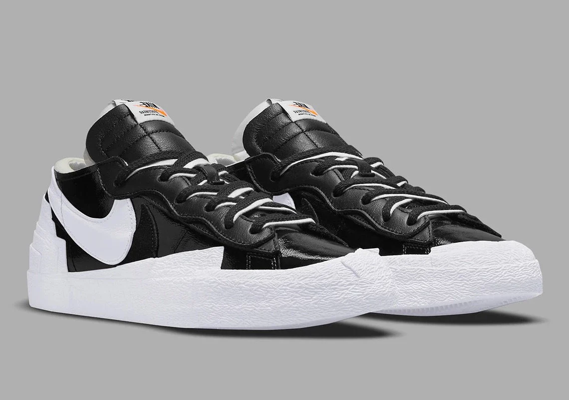 Nike Blazer Low Sacai Black Patent Leather – Image 3