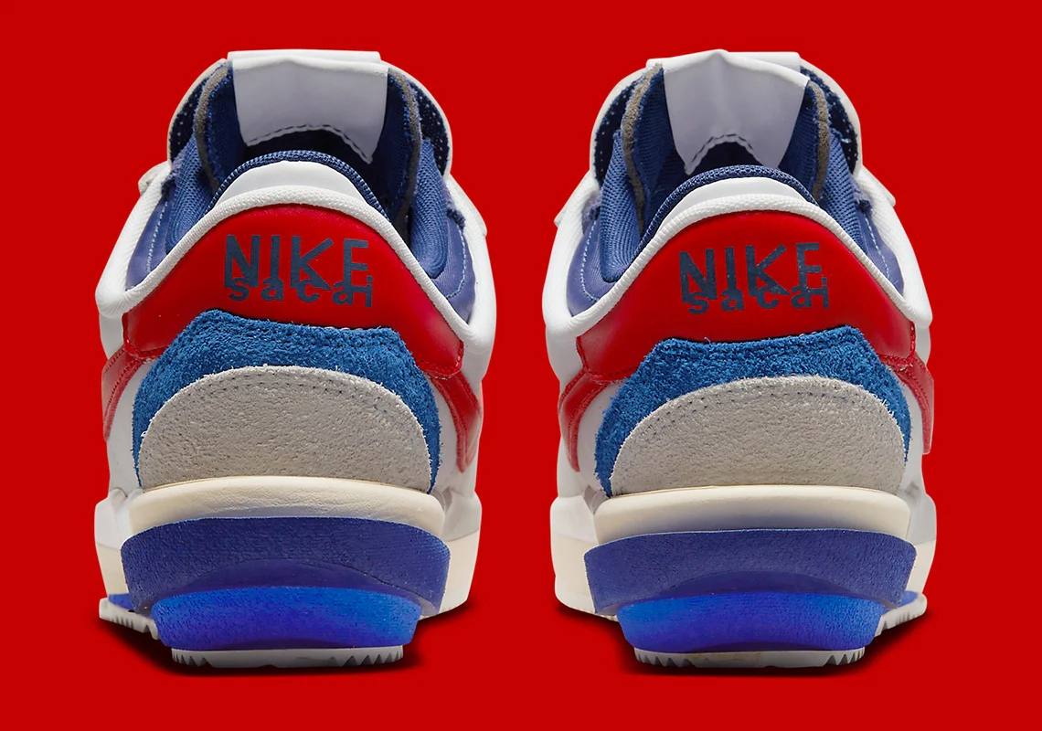 Nike Zoom Cortez SP sacai White University Red Blue – Image 6