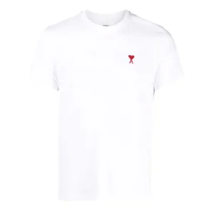Ami Paris Ami De Coeur Classic Fit T-Shirt White/Red