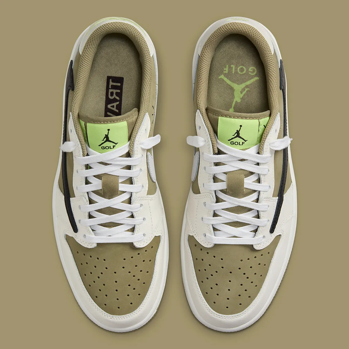 Jordan 1 Retro Low Golf Travis Scott Neutral Olive – Image 5