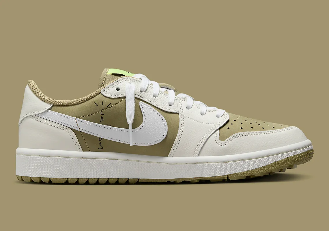 Jordan 1 Retro Low Golf Travis Scott Neutral Olive – Image 4